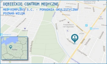 MED-KOMPLEKS S.C. - PORADNIA OKULISTYCZNA - DĘBIECKIE CENTRUM MEDYCZNE - OPOLSKA 58,  POZNAŃ-WILDA