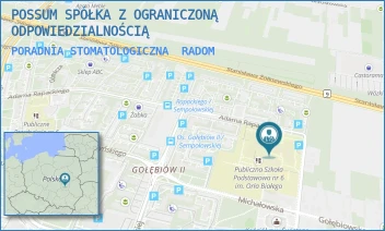 PORADNIA STOMATOLOGICZNA - POSSUM SPÓŁKA Z OGRANICZONĄ ODPOWIEDZIALNOŚCIĄ - ADAMA RAPACKIEGO 24,  RADOM