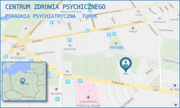 PORADNIA PSYCHIATRYCZNA - CENTRUM ZDROWIA PSYCHICZNEGO - ŁĄKOWA 5A,  TUREK