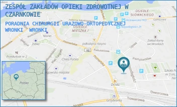 PORADNIA CHIRURGII URAZOWO-ORTOPEDYCZNEJ WRONKI - ZESPÓŁ ZAKŁADÓW OPIEKI ZDROWOTNEJ W CZARNKOWIE - PARTYZANTÓW 14,  WRONKI