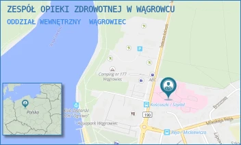 ODDZIAŁ WEWNĘTRZNY - ZESPÓŁ OPIEKI ZDROWOTNEJ W WĄGROWCU - KOŚCIUSZKI 74,  WĄGROWIEC