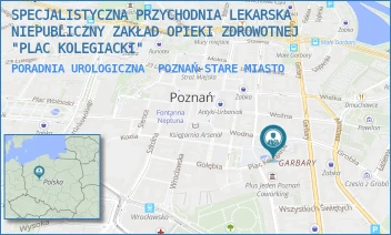 PORADNIA UROLOGICZNA - SPECJALISTYCZNA PRZYCHODNIA LEKARSKA NIEPUBLICZNY ZAKŁAD OPIEKI ZDROWOTNEJ "PLAC KOLEGIACKI" - PL.KOLEGIACKI 12A,  POZNAŃ-STARE MIASTO
