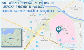 ODDZIAŁ GASTROENTEROLOGII DZIECIĘCEJ - WOJEWÓDZKI SZPITAL ZESPOLONY IM. LUDWIKA PERZYNY W KALISZU - POZNAŃSKA 79,  KALISZ