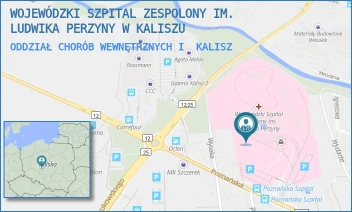 ODDZIAŁ CHORÓB WEWNĘTRZNYCH I - WOJEWÓDZKI SZPITAL ZESPOLONY IM. LUDWIKA PERZYNY W KALISZU - POZNAŃSKA 79,  KALISZ