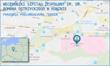 PORADNIA PRELUKSACYJNA - WOJEWÓDZKI SZPITAL ZESPOLONY IM. DR. ROMANA OSTRZYCKIEGO W KONINIE - KARDYNAŁA S. WYSZYŃSKIEGO 1,  KONIN