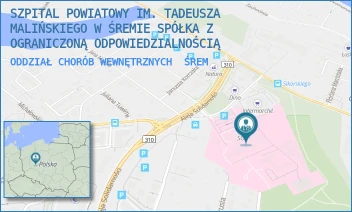 ODDZIAŁ CHORÓB WEWNĘTRZNYCH - SZPITAL POWIATOWY IM. TADEUSZA MALIŃSKIEGO W ŚREMIE SPÓŁKA Z OGRANICZONĄ ODPOWIEDZIALNOŚCIĄ - CHEŁMOŃSKIEGO 1,  ŚREM