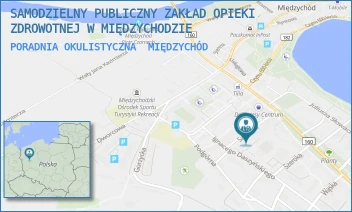 PORADNIA OKULISTYCZNA - SAMODZIELNY PUBLICZNY ZAKŁAD OPIEKI ZDROWOTNEJ W MIĘDZYCHODZIE - SZPITALNA 10,  MIĘDZYCHÓD