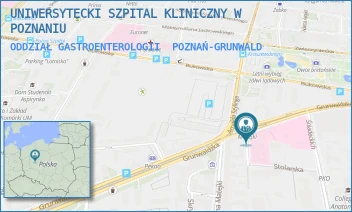 ODDZIAŁ GASTROENTEROLOGII - UNIWERSYTECKI SZPITAL KLINICZNY W POZNANIU - GRUNWALDZKA 16/18,  POZNAŃ-GRUNWALD