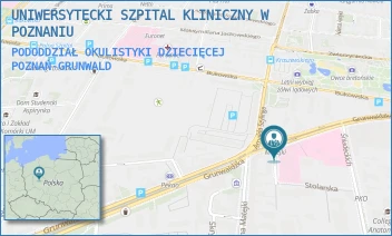 PODODDZIAŁ OKULISTYKI DZIECIĘCEJ - UNIWERSYTECKI SZPITAL KLINICZNY W POZNANIU - GRUNWALDZKA 16/18,  POZNAŃ-GRUNWALD