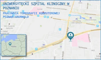 PRACOWNIA TOMOGRAFII KOMPUTEROWEJ - UNIWERSYTECKI SZPITAL KLINICZNY W POZNANIU - GRUNWALDZKA 16/18,  POZNAŃ-GRUNWALD