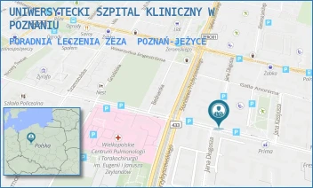 PORADNIA LECZENIA ZEZA - UNIWERSYTECKI SZPITAL KLINICZNY W POZNANIU - AUGUSTYNA SZAMARZEWSKIEGO 84,  POZNAŃ-JEŻYCE