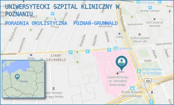 PORADNIA OKULISTYCZNA - UNIWERSYTECKI SZPITAL KLINICZNY W POZNANIU - PRZYBYSZEWSKIEGO 49,  POZNAŃ-GRUNWALD