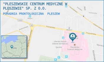 PORADNIA PROKTOLOGICZNA - "PLESZEWSKIE CENTRUM MEDYCZNE W PLESZEWIE" SP. Z O.O. - POZNAŃSKA 125A,  PLESZEW