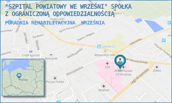 PORADNIA REHABILITACYJNA - "SZPITAL POWIATOWY WE WRZEŚNI" SPÓŁKA Z OGRANICZONĄ ODPOWIEDZIALNOŚCIĄ - SŁOWACKIEGO 2,  WRZEŚNIA