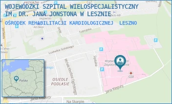 OŚRODEK REHABILITACJI KARDIOLOGICZNEJ - WOJEWÓDZKI SZPITAL WIELOSPECJALISTYCZNY IM. DR. JANA JONSTONA W LESZNIE - KIEPURY 45,  LESZNO