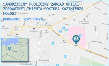 NOWORODKI - SAMODZIELNY PUBLICZNY ZAKŁAD OPIEKI ZDROWOTNEJ IMIENIA DOKTORA KAZIMIERZA HOŁOGI - SIENKIEWICZA 3,  NOWY TOMYŚL