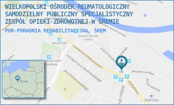 POR-PORADNIA REHABILITACYJNA - WIELKOPOLSKI OŚRODEK REUMATOLOGICZNY IM. DR. WIESŁAWA ROMANOWSKIEGO W ŚREMIE - MICKIEWICZA 95,  ŚREM