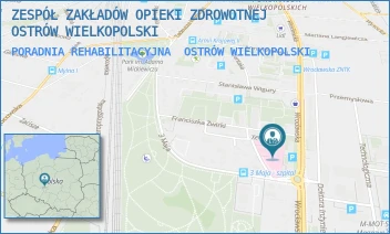 PORADNIA REHABILITACYJNA - ZESPÓŁ ZAKŁADÓW OPIEKI ZDROWOTNEJ OSTRÓW WIELKOPOLSKI - 3-GO MAJA 35,  OSTRÓW WIELKOPOLSKI