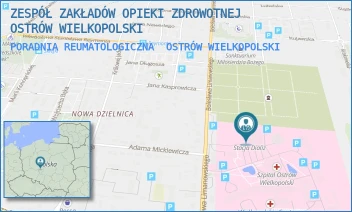 PORADNIA REUMATOLOGICZNA - ZESPÓŁ ZAKŁADÓW OPIEKI ZDROWOTNEJ OSTRÓW WIELKOPOLSKI - LIMANOWSKIEGO 20/22,  OSTRÓW WIELKOPOLSKI
