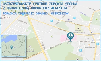 PORADNIA CHIRURGII OGÓLNEJ - OSTRZESZOWSKIE CENTRUM ZDROWIA SPÓŁKA Z OGRANICZONĄ ODPOWIEDZIALNOŚCIĄ - AL. WOLNOŚCI 4,  OSTRZESZÓW