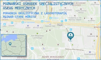 PORADNIA OKULISTYCZNA Z LASEROTERAPIĄ - POZNAŃSKI OŚRODEK SPECJALISTYCZNYCH USŁUG MEDYCZNYCH - ALEJE SOLIDARNOŚCI 36,  POZNAŃ-STARE MIASTO