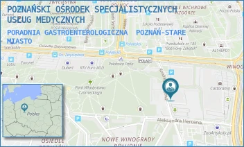 PORADNIA GASTROENTEROLOGICZNA - POZNAŃSKI OŚRODEK SPECJALISTYCZNYCH USŁUG MEDYCZNYCH - ALEJE SOLIDARNOŚCI 36,  POZNAŃ-STARE MIASTO