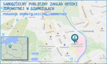 PORADNIA DERMATOLOGICZNA - SAMODZIELNY PUBLICZNY ZAKŁAD OPIEKI ZDROWOTNEJ W SZAMOTUŁACH - SUKIENNICZA 13,  SZAMOTUŁY