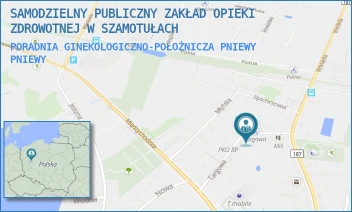 PORADNIA GINEKOLOGICZNO-POŁOŻNICZA PNIEWY - SAMODZIELNY PUBLICZNY ZAKŁAD OPIEKI ZDROWOTNEJ W SZAMOTUŁACH - TARGOWA 1,  PNIEWY