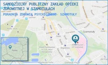 PORADNIA ZDROWIA PSYCHICZNEGO - SAMODZIELNY PUBLICZNY ZAKŁAD OPIEKI ZDROWOTNEJ W SZAMOTUŁACH - SUKIENNICZA 13,  SZAMOTUŁY