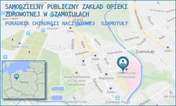PORADNIA CHIRURGII NACZYNIOWEJ - SAMODZIELNY PUBLICZNY ZAKŁAD OPIEKI ZDROWOTNEJ W SZAMOTUŁACH - SUKIENNICZA 13,  SZAMOTUŁY
