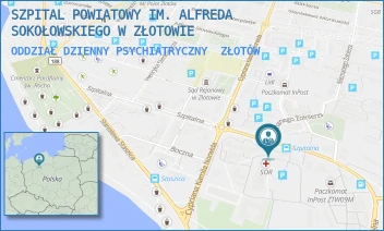 ODDZIAŁ DZIENNY PSYCHIATRYCZNY - SZPITAL POWIATOWY IM. ALFREDA SOKOŁOWSKIEGO W ZŁOTOWIE - SZPITALNA 28,  ZŁOTÓW