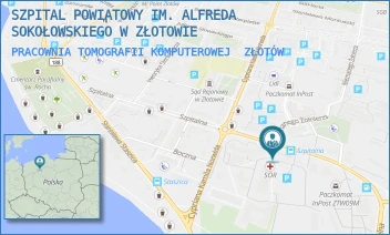 PRACOWNIA TOMOGRAFII KOMPUTEROWEJ - SZPITAL POWIATOWY IM. ALFREDA SOKOŁOWSKIEGO W ZŁOTOWIE - SZPITALNA 28,  ZŁOTÓW