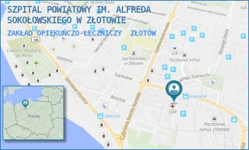 ZAKŁAD OPIEKUŃCZO-LECZNICZY - SZPITAL POWIATOWY IM. ALFREDA SOKOŁOWSKIEGO W ZŁOTOWIE - SZPITALNA 28,  ZŁOTÓW
