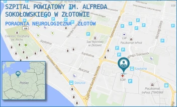PORADNIA NEUROLOGICZNA - SZPITAL POWIATOWY IM. ALFREDA SOKOŁOWSKIEGO W ZŁOTOWIE - SZPITALNA 28,  ZŁOTÓW