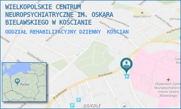 ODDZIAŁ REHABILITACYJNY DZIENNY - WIELKOPOLSKIE CENTRUM NEUROPSYCHIATRYCZNE IM. OSKARA BIELAWSKIEGO W KOŚCIANIE - PL. PADEREWSKIEGO 1A,  KOŚCIAN
