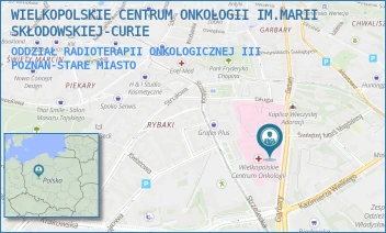 ODDZIAŁ RADIOTERAPII ONKOLOGICZNEJ III - WIELKOPOLSKIE CENTRUM ONKOLOGII IM.MARII SKŁODOWSKIEJ-CURIE - GARBARY 15,  POZNAŃ-STARE MIASTO