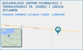 PORADNIA DOMOWEGO LECZENIA TLENEM - WIELKOPOLSKIE CENTRUM PULMONOLOGII I TORAKOCHIRURGII IM. EUGENII I JANUSZA ZEYLANDÓW - LUDWIKOWO 1,  LUDWIKOWO