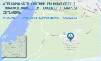 PRACOWNIA TOMOGRAFII KOMPUTEROWEJ - WIELKOPOLSKIE CENTRUM PULMONOLOGII I TORAKOCHIRURGII IM. EUGENII I JANUSZA ZEYLANDÓW - STRZELECKA 32,  CHODZIEŻ
