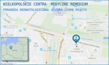 PORADNIA NEONATOLOGICZNA - WIELKOPOLSKIE CENTRA  MEDYCZNE REMEDIUM - OS. BATOREGO 80/AB,  POZNAŃ-STARE MIASTO