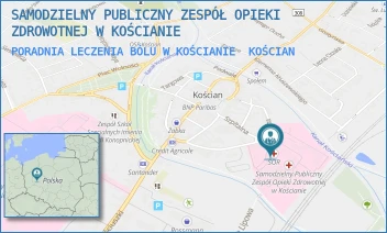 PORADNIA LECZENIA BÓLU W KOŚCIANIE - SAMODZIELNY PUBLICZNY ZESPÓŁ OPIEKI ZDROWOTNEJ W KOŚCIANIE - SZPITALNA 7,  KOŚCIAN