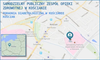 PORADNIA DIABETOLOGICZNA W KOŚCIANIE - SAMODZIELNY PUBLICZNY ZESPÓŁ OPIEKI ZDROWOTNEJ W KOŚCIANIE - SZPITALNA 7,  KOŚCIAN