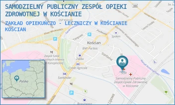 ZAKŁAD OPIEKUŃCZO - LECZNICZY W KOŚCIANIE - SAMODZIELNY PUBLICZNY ZESPÓŁ OPIEKI ZDROWOTNEJ W KOŚCIANIE - SZPITALNA 7,  KOŚCIAN