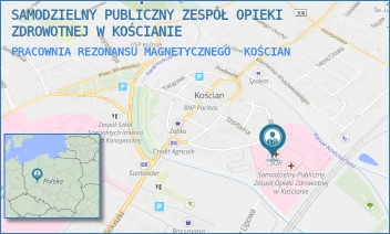 PRACOWNIA REZONANSU MAGNETYCZNEGO - SAMODZIELNY PUBLICZNY ZESPÓŁ OPIEKI ZDROWOTNEJ W KOŚCIANIE - SZPITALNA 7,  KOŚCIAN