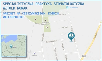 GABINET NA CIESZYŃSKIEGO - SPECJALISTYCZNA PRAKTYKA STOMATOLOGICZNA WITOLD NOWAK - CIESZYŃSKIEGO 15,  KOŹMIN WIELKOPOLSKI