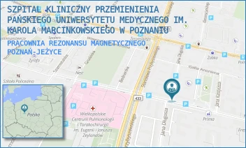 PRACOWNIA REZONANSU MAGNETYCZNEGO - SZPITAL KLINICZNY PRZEMIENIENIA PAŃSKIEGO UNIWERSYTETU MEDYCZNEGO IM. KAROLA MARCINKOWSKIEGO W POZNANIU - AUGUSTYNA SZAMARZEWSKIEGO 84,  POZNAŃ-JEŻYCE