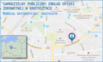 ODDZIAŁ ORTOPEDYCZNY - SAMODZIELNY PUBLICZNY ZAKŁAD OPIEKI ZDROWOTNEJ W KROTOSZYNIE - MICKIEWICZA 21,  KROTOSZYN