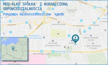 PORADNIA NEUROCHIRURGICZNA - MED-ALKO SPÓŁKA  Z OGRANICZONĄ ODPOWIEDZIALNOŚCIĄ - PRZYJAŹNI 3,  KONIN