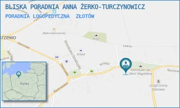 PORADNIA LOGOPEDYCZNA - BLISKA PORADNIA ANNA ŻERKO-TURCZYNOWICZ - KS. DR. BOLESŁAWA DOMAŃSKIEGO 14,  ZŁOTÓW
