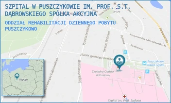 ODDZIAŁ REHABILITACJI DZIENNEGO POBYTU - SZPITAL W PUSZCZYKOWIE IM. PROF. S.T. DĄBROWSKIEGO SPÓŁKA AKCYJNA - KRASZEWSKIEGO 11,  PUSZCZYKOWO