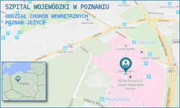 ODDZIAŁ CHORÓB WEWNĘTRZNYCH - SZPITAL WOJEWÓDZKI W POZNANIU - JURASZÓW 7-19,  POZNAŃ-JEŻYCE